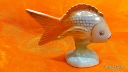 Hand-painted porcelain fish from Hollóháza.