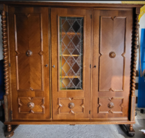 Used colonial 3-door display wardrobe - for sale