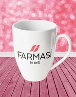 Quality luxury mug with Farmasi logo, 2.5 dl - new, unopened