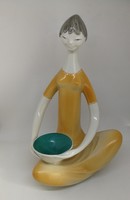Drasche porcelain bowl girl is 