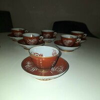 Extrém Ritka Herendi Kinai/Keleti mandarin fogós kávés csészék Esterházy minta