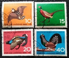 Bb250-3p / germany - berlin 1965 for youth - winged beasts stamp set stamped