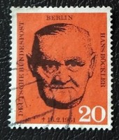 Bb197p / Germany - Berlin 1961 hans böckler stamp stamped