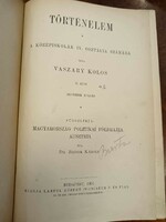 Vaszary Kolos: Történelem a középiskolák 4. osztálya számára, II. rész, negyedik kiadás, 1901