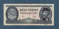 20 Forint 1975 a Hatodik Kádár címeres huszas