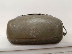 Antik földmérő eszköz szintező teodolit theodolite szerszám geodéta műszer dobozában 20. század 8480