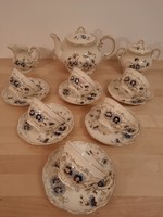 Cornflower zsolnay tea set for 6 people