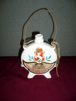 Porcelain Kecskemét brandy small boutique, braun brothers Kecskemét peach brandy bottle