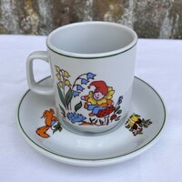 Lubiana - Polish leprechaun - fairy tale pattern children's mug - cup - plate set
