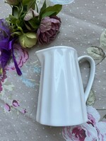 Beautiful, ribbed white small spout, cream jug