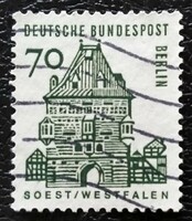 Bb248p / Germany - Berlin 1964 buildings stamp series 70 pf. Its value is sealed