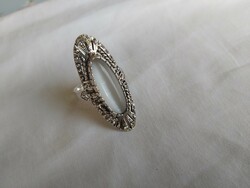Ezüst gyűrű/gyöngyház