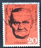 Bb197p / Germany - Berlin 1961 hans böckler stamp stamped