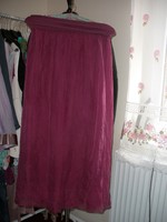 Silk skirt, burgundy or raspberry red