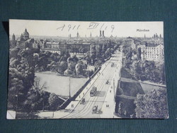 Postcard, Germany, Munich, Blick vom Maximilianeum, 1911