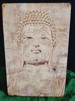 Buddha  Vintage fém tábla ÚJ! (47)