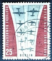 Bb188p / Germany - Berlin 1959 Berlin Bridge stamp stamped