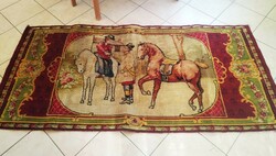 Equestrian scene baroque tapestry !!!