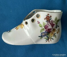 Little shoes with a flower pattern from Herend - damaged