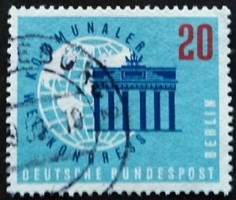 Bb189p / Germany - Berlin 1959 Congress of the International Council stamp stamped