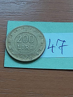 Italy 200 lira 1978, aluminum-bronze 47