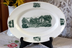 Antik. 1800-as évek közepéről származó, Frain fajansz tányér (Morvaországi Frain an der Thaya)