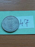 Belgium belgique 1 franc 1970 copper-nickel 47