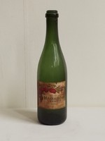 Antik régi Patent C Törley pezsgős üveg palack Csemege Valódi Erdei Málnaszörp címkével nosztalgia