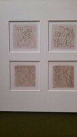 One hundred andre; miniature etching