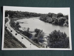 Postcard, baja, chambered Danube detail, wooden float, 1930-40