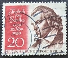 Bb190p / Germany - Berlin 1959 Friedrich von Schiller stamp sealed