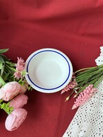 Retro Alföld Alföldi  menzamintás kék csíkos kompótos tál tálka tányér nosztalgia darab
