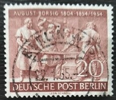 Bb125p / Germany - Berlin 1954 august borsing stamp stamped