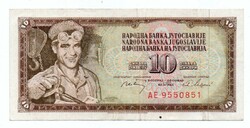 10 Dinars 1968 Yugoslavia
