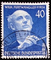 Bb128p / Germany - Berlin 1955 Wilhelm Furtwängler stamp sealed