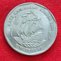 2004. Kelet Karibi Államok1 dollár  (1637)