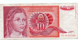 10 Dinars 1990 Yugoslavia