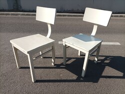 Rarity!!! Art deco, pair of Bauhaus chairs, Heisler chairs 1930