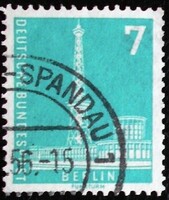 Bb135p / Germany - Berlin 1956 Berlin skylines stamp sealed