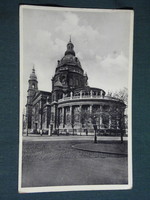 Képeslap,Postcard, Budapest, Szent István Bazilika, 1937