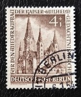 BB106p / Németország - Berlin 1953 A Kaiser Vilhems templom helyreáll. bélyegsor 4+1 Pf. pecsételt