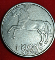 1960. 1 Krone Norway (1641)