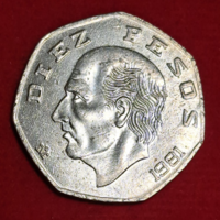 1981 Mexico 10 pesos (1644)