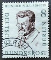 Bb164p / Germany - Berlin 1957 famous Berlin men stamp series 8 pf. Its value is sealed
