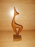 Art deco wooden deer figure - 26.5 cm high (25/d)