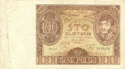 100 zloty zlotych 1934 Lengyelország 1.