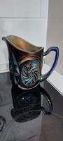 Antique iridescent glass jug