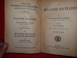 1916.Lichtenberger henrik: wagner richard / wagner richard and hungary according to pictures mta