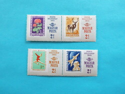 (B) 1965. 38. Stamp day row** - in a pair - (cat.: 280.-)