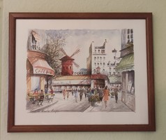 Moulin rouge paris medium size color pastel picture